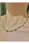 Steel Gold Colored Stone Necklace - 3