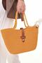 Women's Straw Bag Hand Braided Jute Straw Shoulder Beach Bag - 2