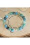 MULTI 18cm Emotional Healing and Inner Strength Fluorite, Aquamarine and Amazonite 8mm Stone Bracele - 5