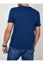 Blue Striped Suprem Crew Neck Men's T-Shirt - 7