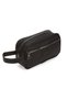 Leather Portfolio Shaving Cosmetic Care Daily Handbag and Mechanism Wallet - Black - 5