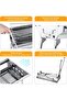 Barbecue Grill, Stainless Steel BBQ, Large Folding Portable BBQ Grill, Charcoal Grill for Outdoor Co - 2