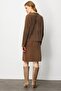 Women's Knitwear Short Skirt Brown - 7