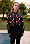 Women's Hijab Pink Fresh Fruit Printed Full Covered 3 Piece Swimsuit Set - 4
