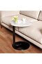 Round Bedside Table, Coffee Table, Living Alone, Scandinavian Style, Easy to Assemble, Compact, Ligh