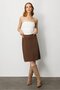 Women's Knitwear Short Skirt Brown - 6