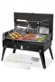 Camping Barbecue Rack, Folding Campfire, BBQ Charcoal Grill, Portable Charcoal Grill Kit, Adjustable - 2