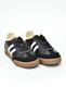 Genuine Leather Lace-Up Comfortable Casual Sneaker Black - 4
