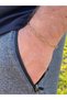 Paperclip Steel Men's Bracelet Gold Color