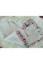 Handmade Crystal Drop Stone Beaded Writing, Cheesecloth Yemeni, Scarf, 4 Edges Embroidered