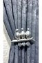 Curtain Rail Curtain Accessory Polyester Casting Premium Lever Curtain Holder 1Pcs