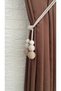 Curtain Accessory Curtain Bracol Layer by Layer Rope-Wrapped Curtain Tie 1Pcs Attached to Corner