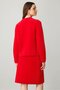 Women's O-Neck Metal Button Aphrodite Short Knitwear Jacket Y.Red - 5