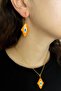 Handmade Murano Glass Necklace Earrings Bracelet Set - 5