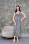 Women's Smoked Lace Summer Special Design 100% Cotton Maternity Nightgown - 3