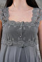 Women's Smoked Lace Summer Special Design 100% Cotton Maternity Nightgown - 5