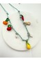 Murano Glass Fruit Detail Rope Necklace - 2