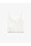 Comfortable Fit Viscose Fabric V-Neck Thin Strap Pajama Top - 4