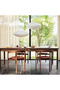 Japon İpek Avize Elips 40 cm Beyaz - 4