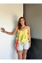 Women's Summer New Season Adjustable Strap Ruffle Blouse - 3