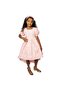 Girls Pink Tulle Floral Dress - 2