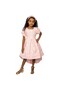 Girls Pink Tulle Floral Dress