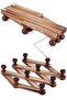 Accordion-Style Expandable Wall Wooden Coat Rack – Versatile Wall-Mounted Hanger with Hooks for Ha - 6