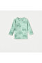 Tractor Print Long Sleeves T-shirt and Pyjama Set - 2