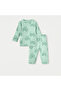 Tractor Print Long Sleeves T-shirt and Pyjama Set