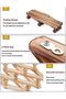 FFD Wooden Expandable Cloth Hanger, Wall Mounted 10 Hooks Hat Rack, Coat Hooks for Home - 6