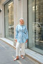 Women's Tie Dye Pattern Lilyum Shirt Blue - 4