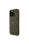 iPhone 15 Pro Max Compatible Case Licensed M-Safe Compatible Wrist Strap Drawstring Lettering Logo Cover Brown - 2