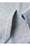 Cycling Heart Cadence Printed Hooded Pocket Cotton Gray Sweatshirt - 4