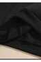 La Rock the World Back Printed Hooded Pocket Inside Wool Black Sweatshirt - 5