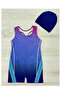 Girls' Swimsuit with Swimming Shorts - Boned - 2