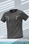 Men's Sports T-Shirt Training Gym Polyester Men's Athlete T-Shirt Striped-T-Shirt - 5