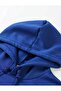 Gamer Printed Hooded Pocket Cotton Blue Sweatshirt - 3