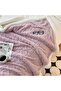 Flannel Simple Double Layer Quilted Quilt, Winter Bed Sheet Quilt, Composite Leisure Blanket Warm - 6