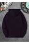 Photography Printed Hooded Pocket Cotton Navy Blue Sweatshirt - 2