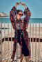 Remsa Single Kaftan Kimono Pareo on Hijab Swimsuit Navy Blue01 Rp029 Tuna - 6