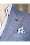 Italian Style Slim Fit Double Breasted Jacket Pants Suit Blue T14467 - 3