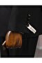 Italian Style Slim Fit Mono Lapel Jacket Pants Suit Black T14290 - 5
