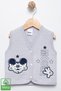Baby Boy Mouse Embroidered Organic Cotton 6-18 Months Quilted Baby Vest