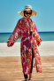 Single Kaftan Kimono Pareo on Remsa Hijab Swimsuit Orange Rp034 Festival