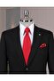 Regular Fit Jacket Pants Suit Black T14394 - 2