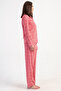 Women's Lapel All Button Long Sleeve Pajama Set, 503019 - 3