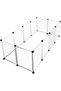Pet Playpen Dog Exercise Pen Large Portable Dog Fence with Door 12 Panel for Dogs Cats Pets Suitable