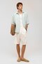 Oversize Short Sleeve Muslin Fabric Shirt Blue - 3