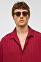 Oversize Long Sleeve Modal Fabric Shirt Burgundy - 4