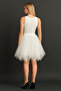 White Women's Tulle Tutu Skirt - 4